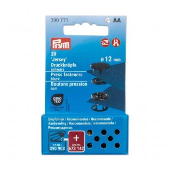 Prym 'Jersey' Druckknöpfe Schwarz 390771